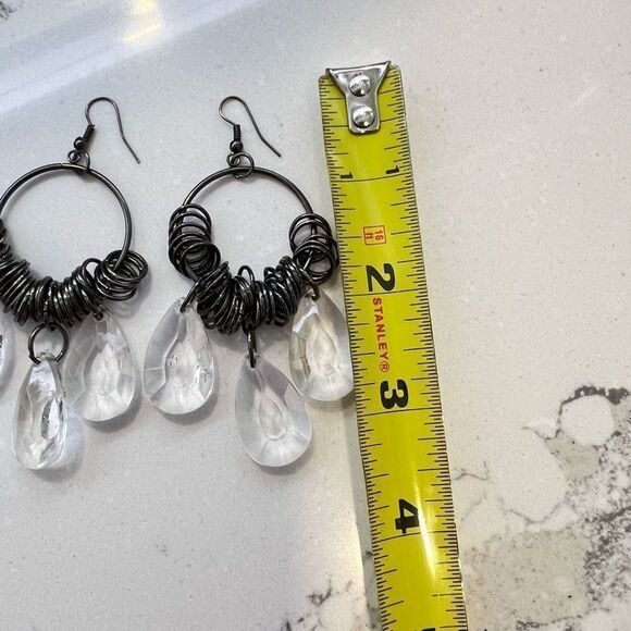 Statement Chandelier Earrings
Glam Crystal Drop Hoops Evening Wear‎ Date Night - Picture 7 of 8
